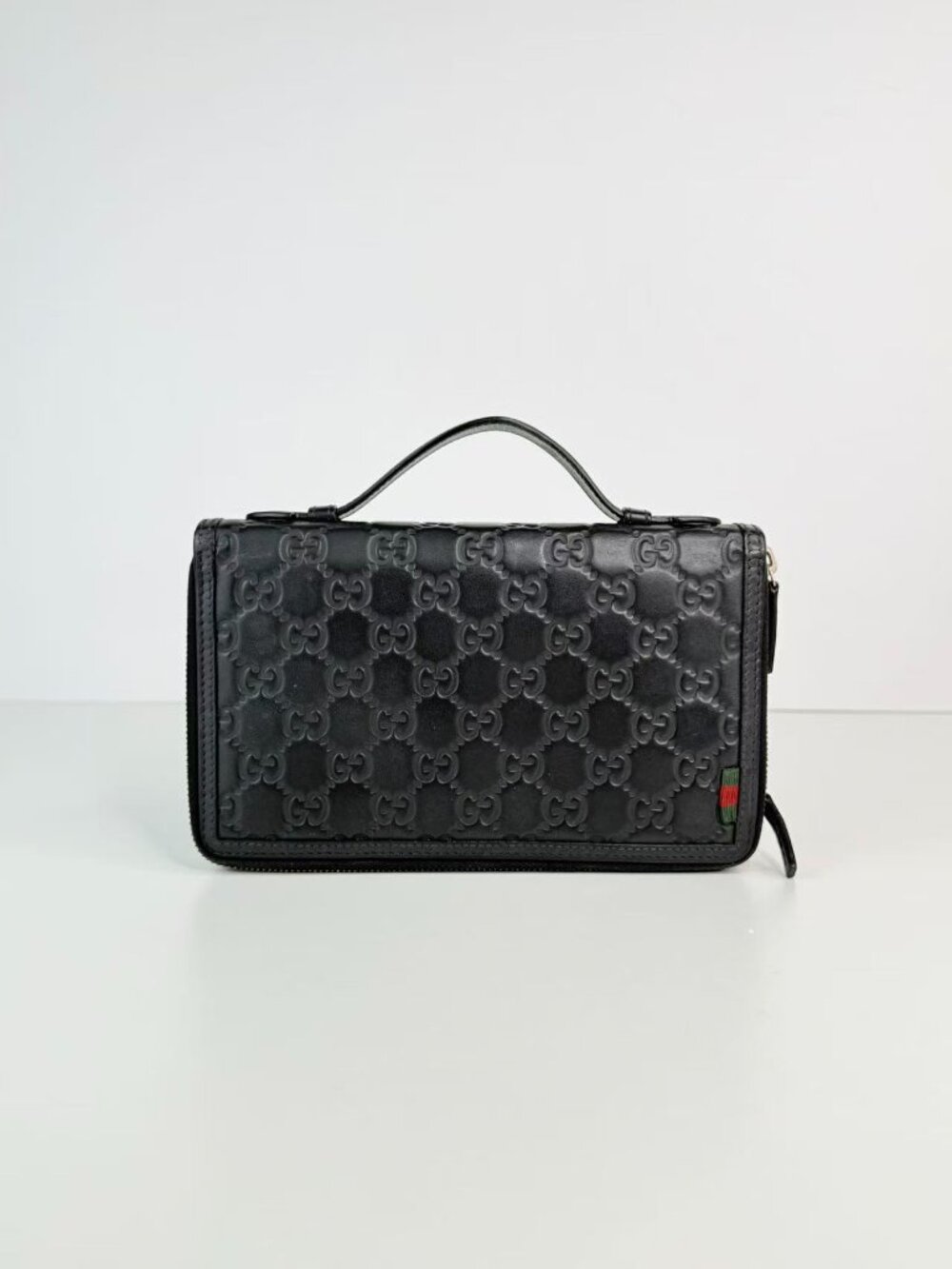 Gucci Signature GG Embossed Leather Zip Around Travel Organizer Clutch Wallet - Picture 3 of 9